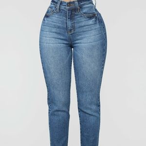 Fashion Nova Burning Love High Rise Mom Jeans
